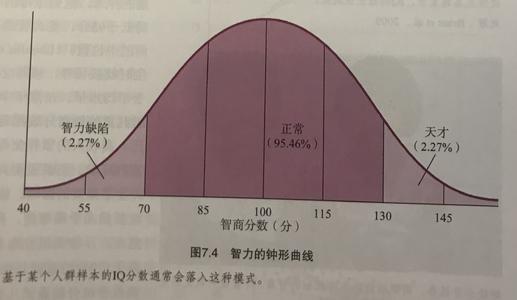 智力的等级分布