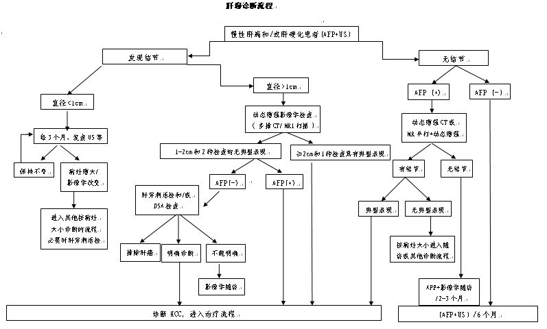 肝癌诊断流程