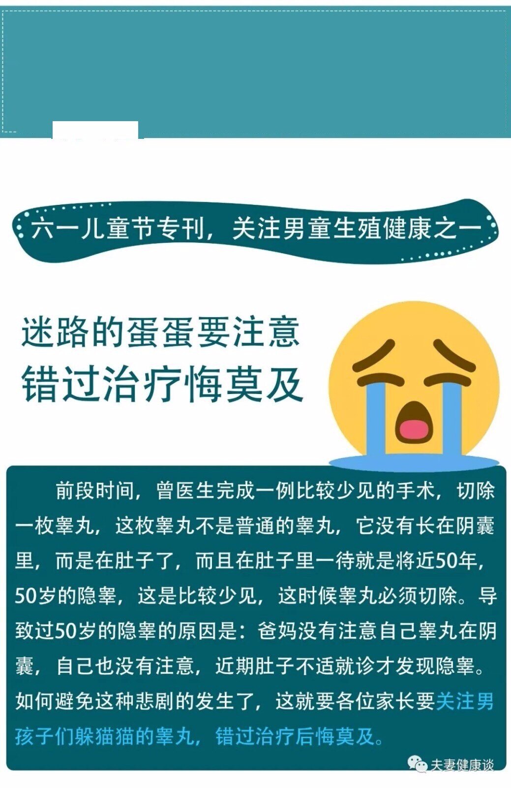 隐睾迷路蛋蛋要注意错过治疗悔莫及