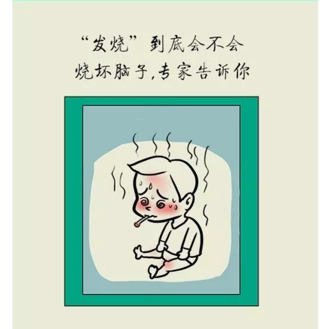 孩子发烧会烧坏脑子? 