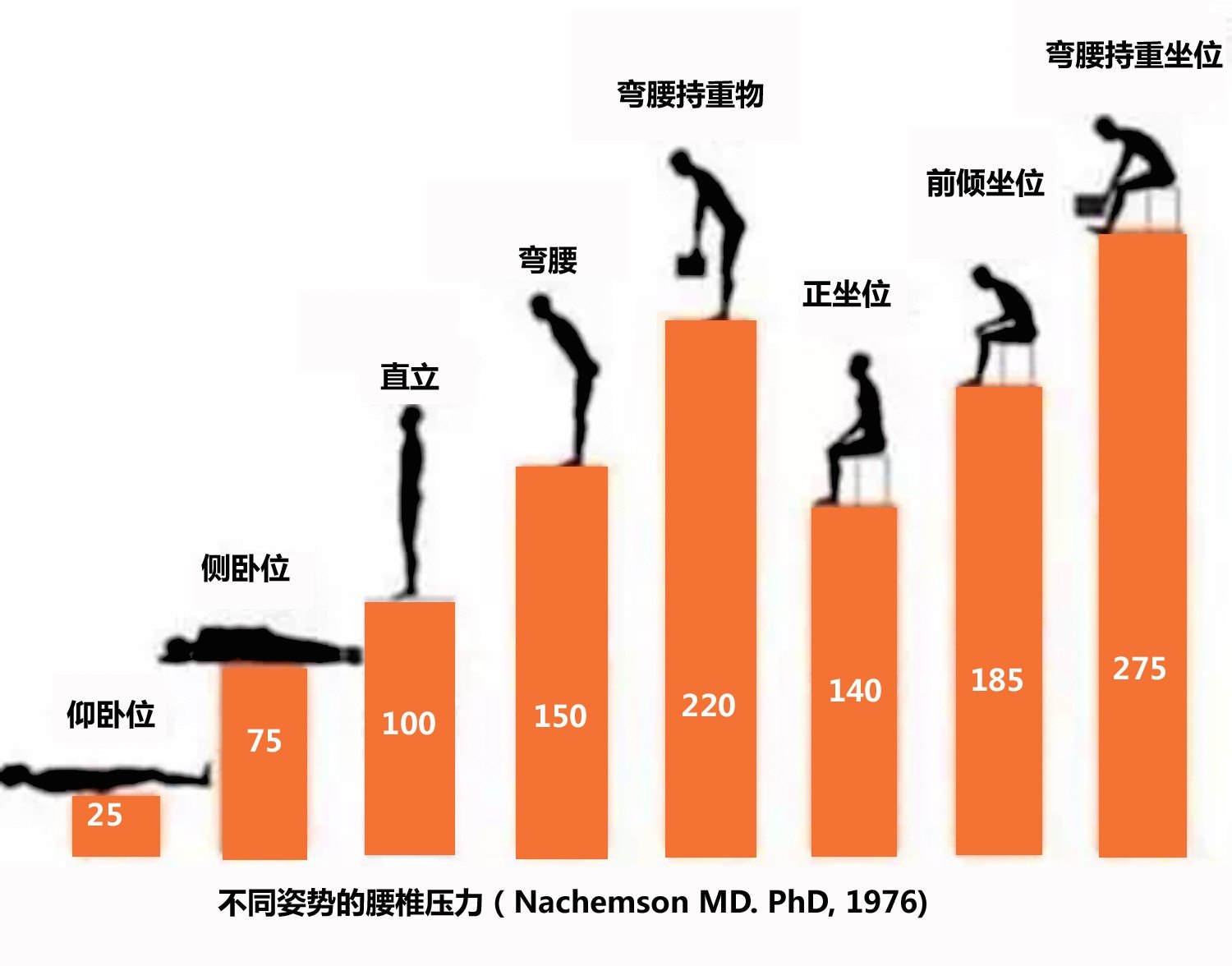 坐姿对腰椎的压力图图片