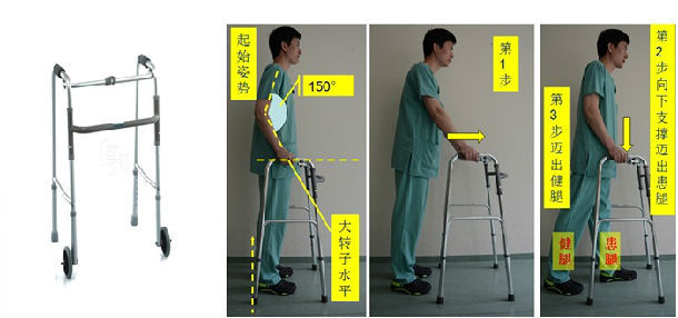 助行器行走图解图片