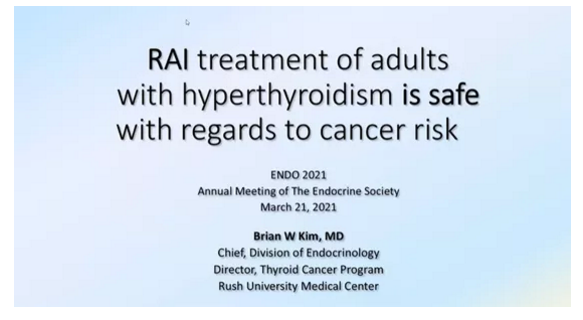 精彩辩论 甲亢患者rai治疗是否会增加癌症风险 Endo21 甲亢 甲亢 好大夫在线 精彩辩论 甲亢患者rai治疗是否会增加癌症风险 Endo21 甲亢 甲亢 好大夫在线