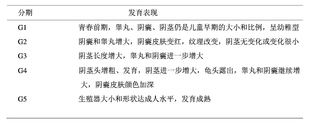如何评定男孩的第二性征和性发育程度