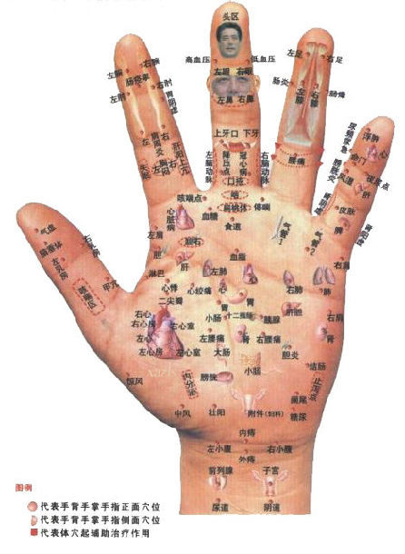 十指健身歌及手掌穴位辨识 (转载)