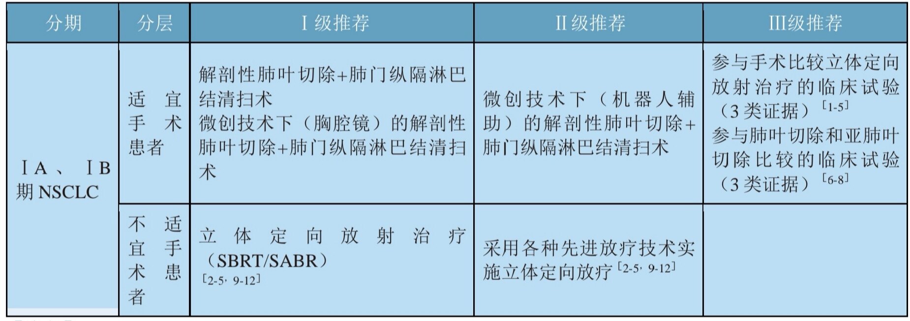 2020版csco非小细胞肺癌指南基于病理类型分期和分子分型的综合治疗