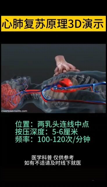 心肺复苏的原理演示，一看就懂！
